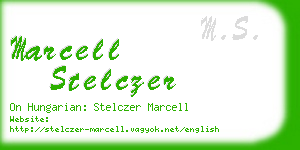 marcell stelczer business card